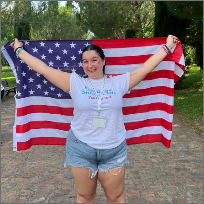 Charlotte D., Anno negli Stati Uniti